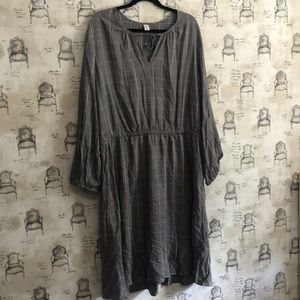 Black and White Plaid Dress